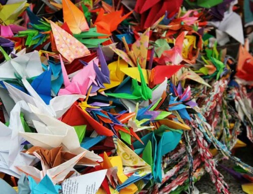 Origami Mille Gru di carta